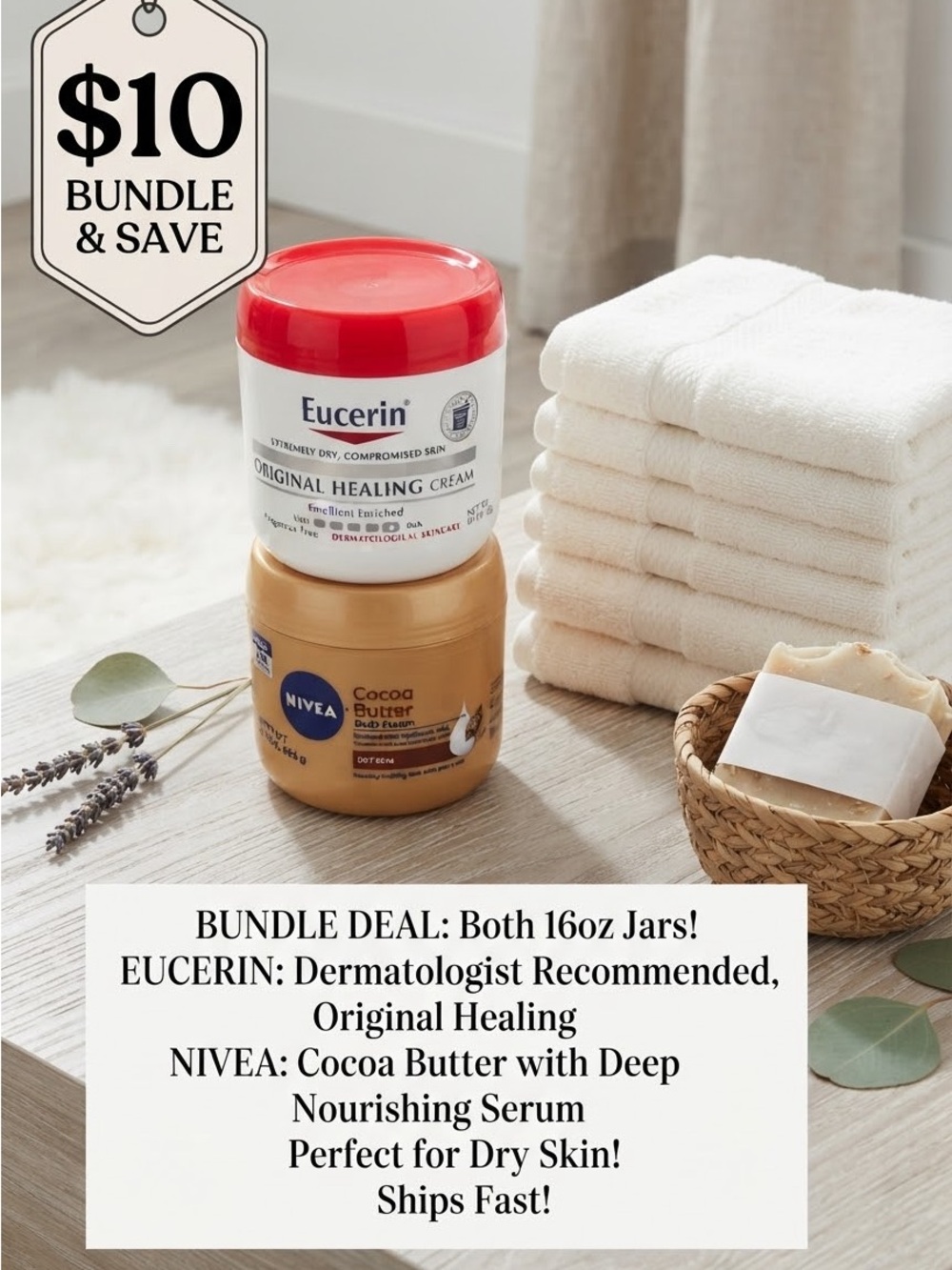 Eucerin & Nivea Skin Healing Bundle